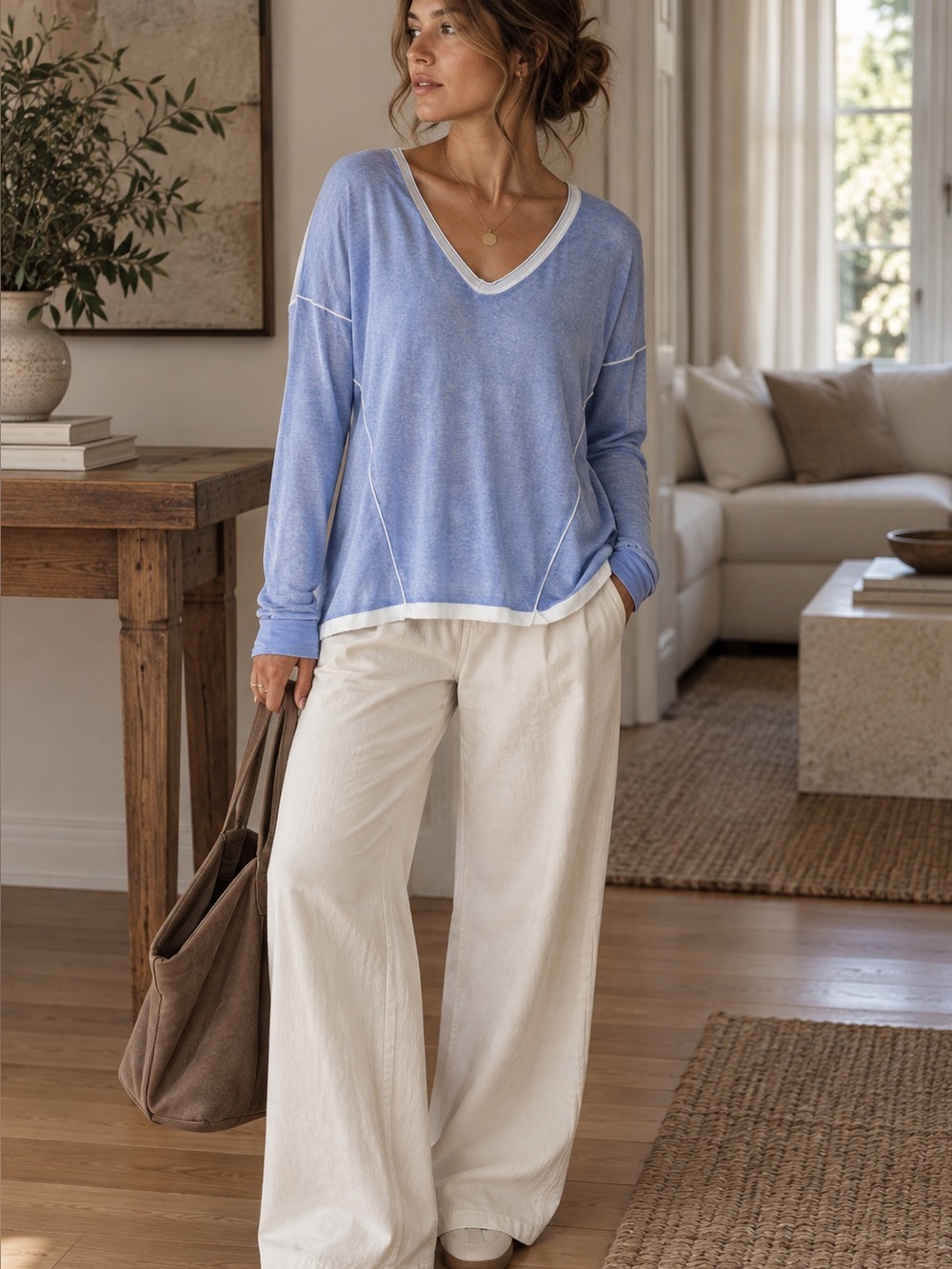 Kokun Overdyed Bamboo/Cashmere Blend Sweater – Medium